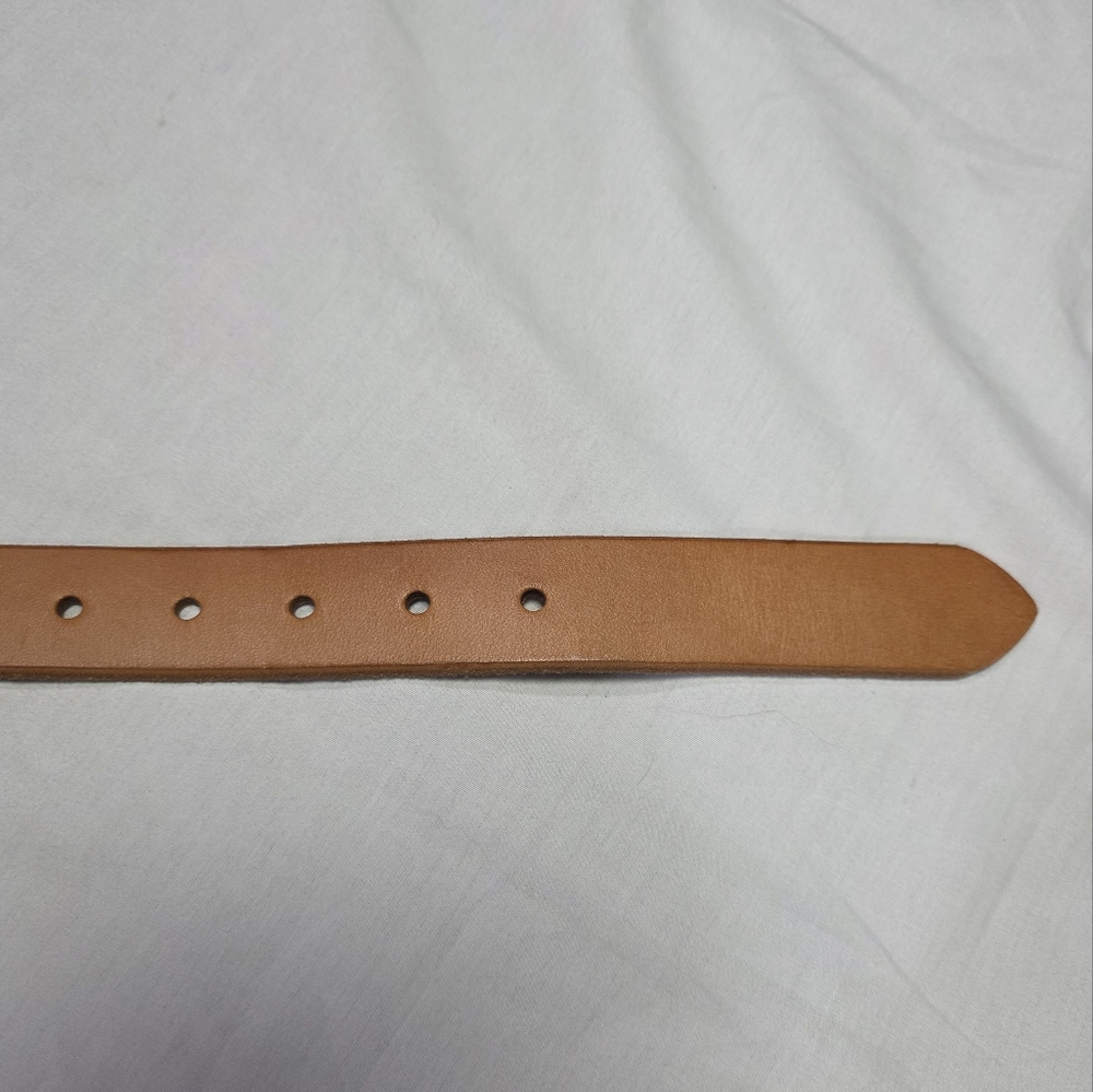 Tanner Goods Classic Saddle Tan Belt Adjustable Stainless Buckle USA Bridle. 32 - Picture 6 of 7
